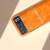 Motorola Razr 2023 Nano Electroplating Dual Color Lichi Texture PU Phone Case - Orange