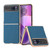 Motorola Razr 2023 Nano Electroplating Genuine Leather Litchi Texture Phone Case - Blue