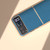 Motorola Razr 2023 Nano Electroplating Genuine Leather Litchi Texture Phone Case - Blue