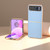 Motorola Razr 2023 Nano Electroplating Haze Texture PU Phone Case - Light Blue