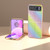 Motorola Razr 2023 Nano Plating Diamond Texture Phone Case - Rainbow