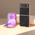 Motorola Razr 2023 Nano Plating Dream Litchi Texture PU Phone Case - Black