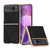 Motorola Razr 2023 Nano Plating Dream Litchi Texture PU Phone Case - Black