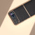 Motorola Razr 2023 Nano Plating Genuine Leather Luolai Series Phone Case - Black