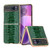 Motorola Razr 2023 Nano Plating Genuine Leather Weilai Series Phone Case - Green