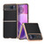 Motorola Razr 2023 Nano Plating Genuine Leather Xiaoya Series Phone Case - Black