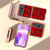 Motorola Razr 2023 Nano Plating Leopard Print Phone Case - Red