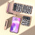 Motorola Razr 2023 Nano Plating Leopard Print Phone Case - Silver