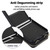 Motorola Razr 2023 Rhombic Texture Card Bag Phone Case with Dual Lanyard - Black