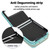 Motorola Razr 2023 Rhombic Texture Card Bag Phone Case with Dual Lanyard - Green