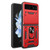 Motorola Razr 2023 Sliding Camera Cover Design TPU Hybrid PC Phone Case - Red