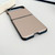Motorola Razr 2023 Solid Color Leather Texture Phone Case - Brown