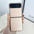 Motorola Razr 2023 Solid Color Leather Texture Phone Case - Gold