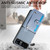 Motorola Razr 2023 Wristband Kickstand Card Wallet Back Cover Phone Case - Blue