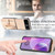 Motorola Razr 2023 Wristband Kickstand Card Wallet Back Cover Phone Case - Khaki