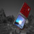 Motorola Razr+ 2023 ABEEL Black Edge Leopard Phone Case - Red Leopard