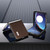 Motorola Razr+ 2023 ABEEL Carbon Fiber Texture Protective Phone Case - Dark Brown