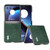 Motorola Razr+ 2023 ABEEL Dual Color Lichi Texture PU Phone Case - Green