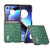 Motorola Razr+ 2023 ABEEL Genuine Leather Ostrich Texture Phone Case - Green