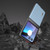 Motorola Razr+ 2023 ABEEL Genuine Leather Wave Black Edge Phone Case - Blue