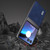 Motorola Razr+ 2023 ABEEL Morocco Texture PU Phone Case - Blue