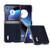 Motorola Razr+ 2023 ABEEL Retro Litchi Texture PU Phone Case - Blue