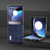 Motorola Razr+ 2023 ABEEL Weave Plaid PU Phone Case - Blue