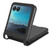 Motorola Razr+ 2023 Diamond Texture Leather Phone Case - Black
