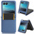 Motorola Razr+ 2023 Diamond Texture Leather Phone Case - Blue