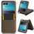 Motorola Razr+ 2023 Diamond Texture Leather Phone Case - Brown