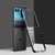 Motorola Razr+ 2023 Full Coverage Electroplate PC Transparent Phone Case - Black
