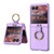 Motorola Razr+ 2023 GKK Ultra-thin PC Ring Holder Phone Case - Purple