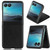 Motorola Razr+ 2023 Litchi Texture Back Cover Phone Case - Black