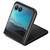 Motorola Razr+ 2023 Litchi Texture Back Cover Phone Case - Black