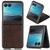 Motorola Razr+ 2023 Litchi Texture Back Cover Phone Case - Brown