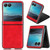 Motorola Razr+ 2023 Litchi Texture Back Cover Phone Case - Red