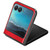 Motorola Razr+ 2023 Litchi Texture Back Cover Phone Case - Red