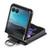 Motorola Razr+ 2023 Litchi Texture Leather Ring Wallet Phone Case - Black
