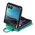 Motorola Razr+ 2023 Litchi Texture Leather Ring Wallet Phone Case - Green