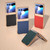 Motorola Razr+ 2023 Nano Plating Genuine Leather Luolai Series Phone Case - Dark Blue