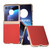 Motorola Razr+ 2023 Nano Plating Genuine Leather Luolai Series Phone Case - Red
