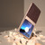 Motorola Razr+ 2023 Nano Plating Genuine Leather Ostrich Texture Phone Case - Coffee