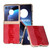 Motorola Razr+ 2023 Nano Plating Genuine Leather Weilai Series Phone Case - Red