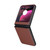 Motorola Razr+ 2023 PU Leather PC Phone Case - Brown