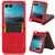 Motorola Razr+ 2023 Retro Texture Leather Phone Case - Red