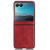 Motorola Razr+ 2023 Sewing Cow Pattern Skin PC + PU + TPU Phone Case  - Red