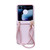 Motorola Razr+ 2023 Skin Feel PC Portable Handbag Type Phone Case - Pink