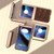 Motorola Razr+ 2023 Sky Series Nano Electroplating Genuine Leather Phone Case - Coffee