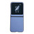 Motorola Razr+ 2023 Solid Color Leather Texture Phone Case - Blue