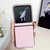 Motorola Razr+ 2023 Solid Color Leather Texture Phone Case - Pink